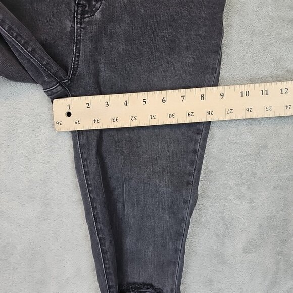 Madewell Curvy High Rise Skinny Jeans Womens Size 26 Gray Distressed Stretch - Picture 10 of 11